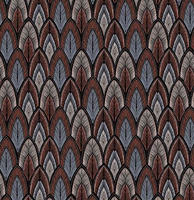 Обои рулонные узор из перьев птиц SUM406 Khroma