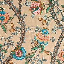 Фото: Ткань с цветочным принтом и вышивкой BP10494/1- Ампир Декор