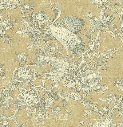 Обои с цветочной композицией и птицей SV60714 