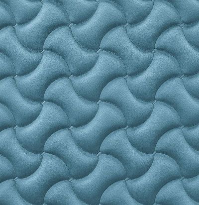 Стеганые обои  серо-голубые дизайн Пазл 10-009-117-27 