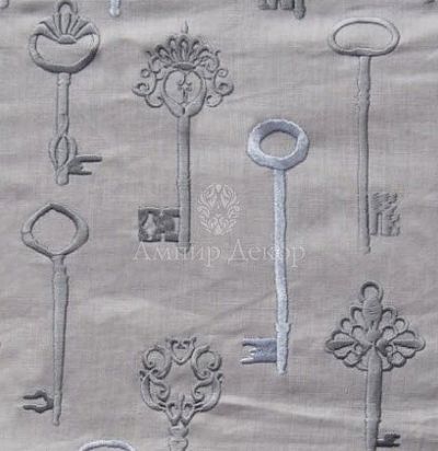 Бархатная ткань Gwyneth Silver 