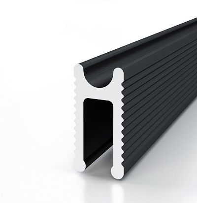 Разделительный профиль D009А анодированный чёрный Decaro