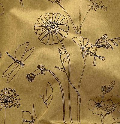 хлопковая портьерная ткань с вышивкой Elena 05 