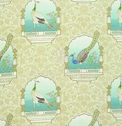 льняная портьера с принтом  птицы FQ041/03 