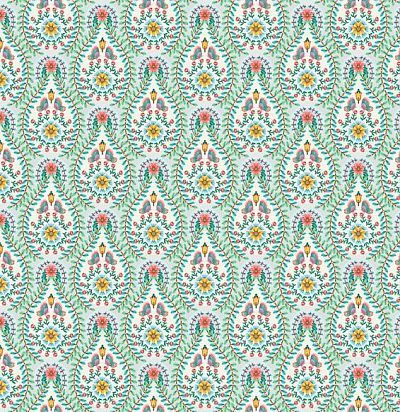 Обои с узором павлиньего хвостка 300150 