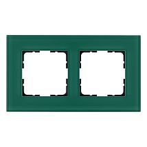 Фото: Рамка 2-постовая, стекло цвет Лазурный- Ампир Декор