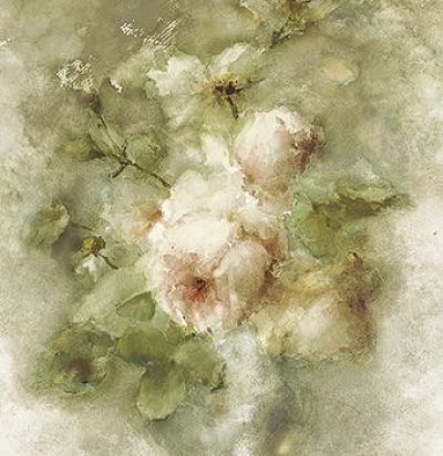 панно с акварельными розами 051741 Rasch Textil