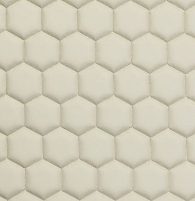 Стеганые обои кремовые матовые соты 20-006-005-20 