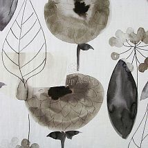 Фото: натуральная ткань с акварельным принтом 10367.10- Ампир Декор