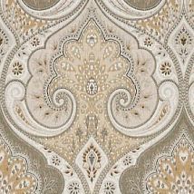 Фото: Льняная обивочная ткань со стилизованными дамасками PP50321/4 L- Ампир Декор
