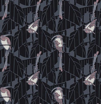 Обои со стилизованными птичками FOL603 Khroma