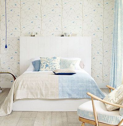 светлые обои для спальни 213718 Sanderson - 2