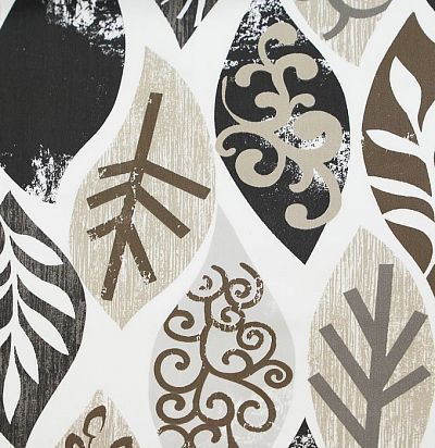 хлопковая ткань для портьер с растительным принтом 1752590 