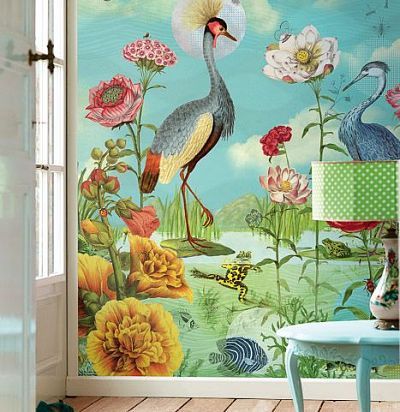 Флизелиновые обои с фантазийным принтом 341099  - 1