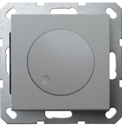 LED Диммер с накладкой 30-400W, 1gang 2way, цвет алюминий Jasmart