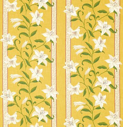 Ткань из Англии 225354 Lilium Citrine/Lemon Sanderson