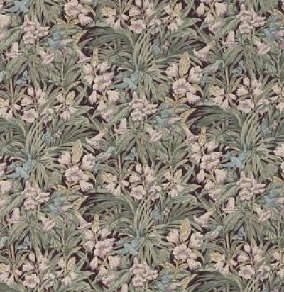 английская портьера BP10618/4 Trumpet Flowers Sage/Multi GP&JBaker