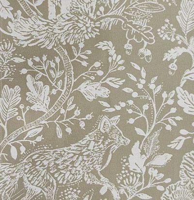 ткань из хлопка с лесными животными Cademuir Birch 