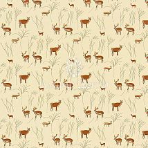 Фото: Ткань с животными оленями 231271- Ампир Декор