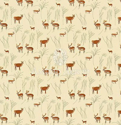 Ткань с животными оленями 231271 Sanderson