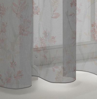 тюль дизайн современный с цветочным узором 8316-143 ADO - 1