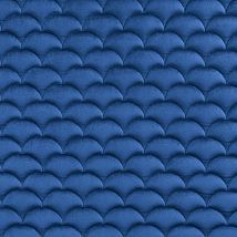 Фото: Стеганые обои ярко-синие дизайн Ардеко вертикальный 20-024-120-27- Ампир Декор