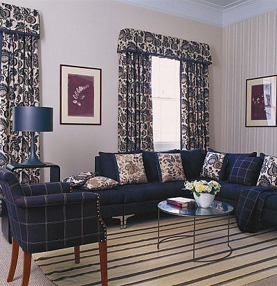 Полосатые дизайнерские обои DPEMNP108 Sanderson - 1