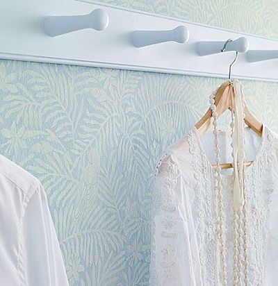 голубые обои с растительным узором 213733 Sanderson - 1