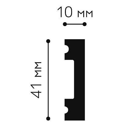 MS162 плинтус (41х10х2000 мм) Mallers - 1