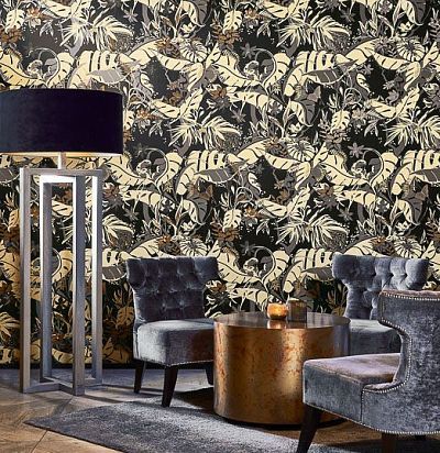 обои с золотыми растениями FP1012 ARTE - 1