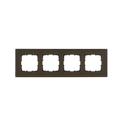 Рамка 4-постовая, стекло цвет Каперсовый Jung