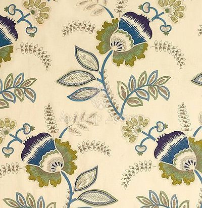 портьерная ткань с крупным цветочным узором BF10504/1 GP&JBaker