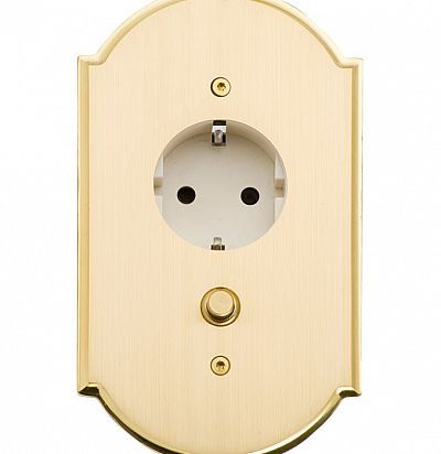 Grand PRIX PLUS 84X144 мм, вертикальный Laiton Розетка из латуни L'artisan