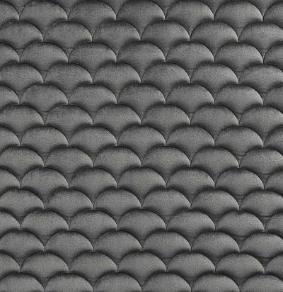 Стеганые обои серебристо-серые дизайн Ардеко горизонтальный 20-025-111-20 