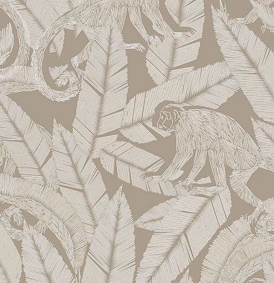 Обои этнические с обезьянами TRI003 Khroma