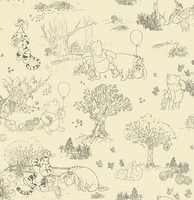 Обои светлые Винни Пух DK5842  - 1