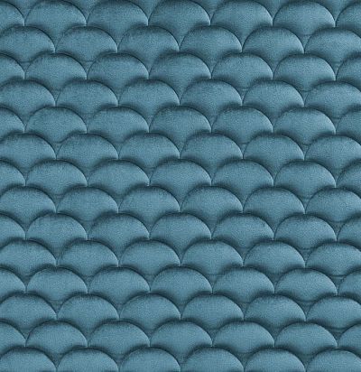 Стеганые обои серо-голубые дизайн Ардеко горизонтальный 20-025-117-27 
