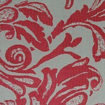 Фото: ткань из хлопка с ярким узором Amapola Paprika- Ампир Декор
