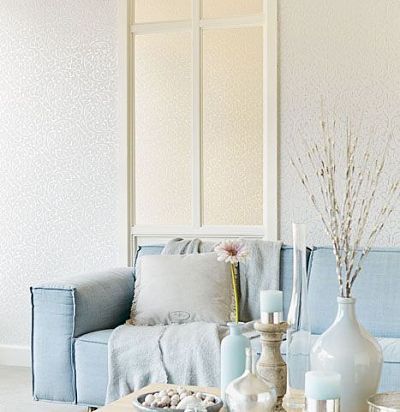 обои светлые с флоком 352000  - 2