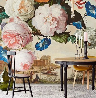 панно с крупными цветами 358110  - 1