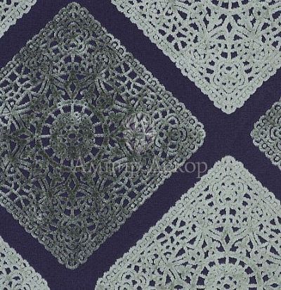 ткань с флоком, ромбами 10298.95 Nobilis