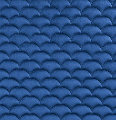 Стеганые обои ярко-синие дизайн Ардеко вертикальный 20-024-120-00 