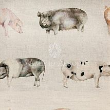 Фото: портьерная английская ткань Oink Linen- Ампир Декор