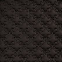 Фото: Стеганые обои  темно-шоколадные дизайн Дамаск 20-022-110-27- Ампир Декор