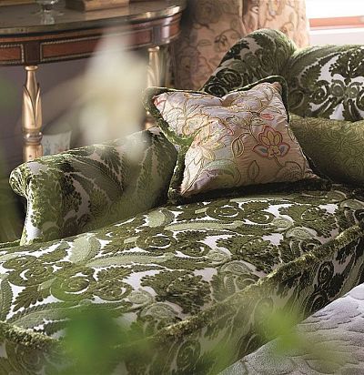 хлопковый бархат с дамасками FRC2157/02  - 1