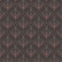 Фото: Обои рулонные узор перо павлина OTH204- Ампир Декор