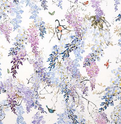 Английская ткань 226286 Wisteria Falls Amethyst Sanderson