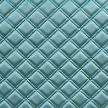 Фото: Стеганые обои  зеленовато-голубые дизайн Плед 20-021-115-00- Ампир Декор