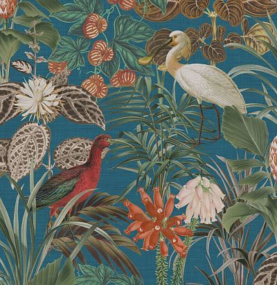 Обои метражные птицы в тропическом лесу BOP501 Omexco