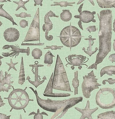 Дизайнерские обои в морском стиле 343016 